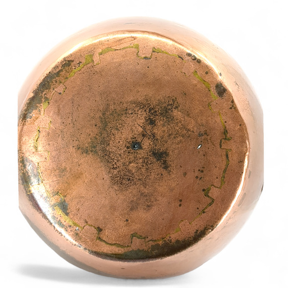 Dovetail Copper Tea Kettle Cramp Seam Antique Copper Handle Marked 4 Coppersmith - Picture 2 of 14